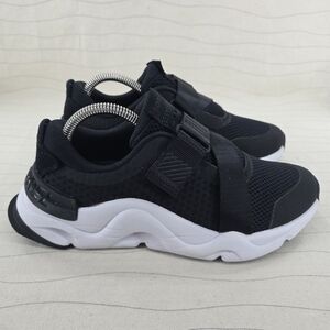 Sorel Womens Kinetic RNEGD Strap Black White Sneakers Shoes NL4149-010 Size 8